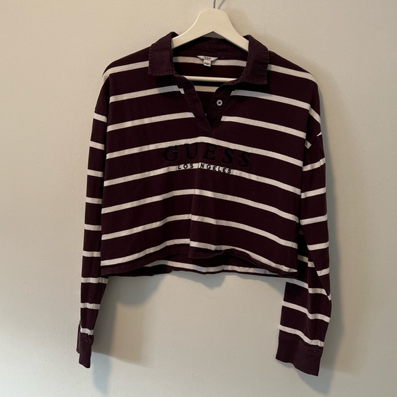 Guess Collared Rugby Style Top - Picture 2 of 10